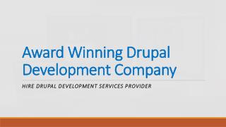Best Drupal Development Services Company