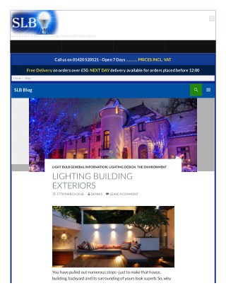 Lighting building exteriors