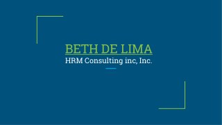 Beth De Lima HRM Consulting