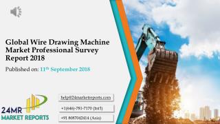 Global Wire Drawing Machine Market Professional Survey Report 2018