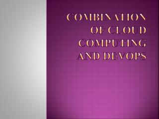 Combination of cloud computing and devOps