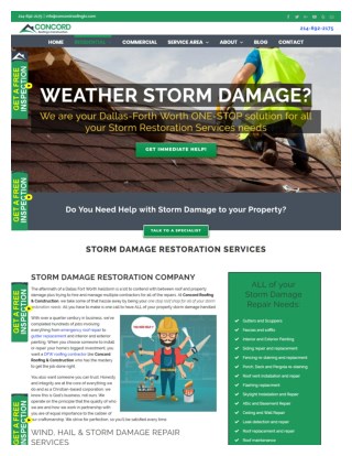 STORM DAMAGE ROOF REPAIR