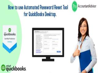 Use Automated Password Reset Tool for QuickBooks Desktop [Pro Tips]