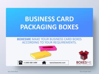 Business Card Packaging Boxes