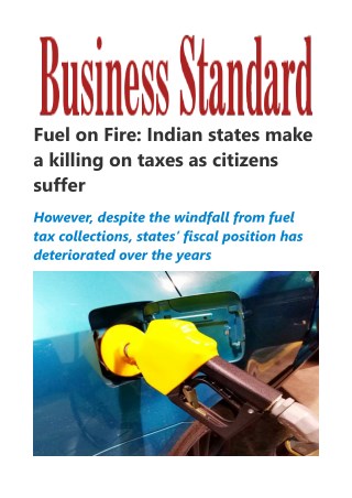 Fuel on Fire: Indian states make a killing on taxes as citizens suffer