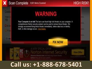 Call 1-888-678-5401 To fix Norton antivirus scan error