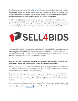 sell used stuff