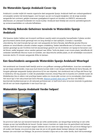 Geruchten Op Waterskieen Spanje Ervaringen