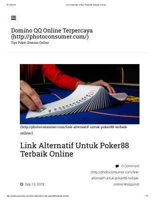 Link Alternatif Untuk Poker88 Terbaik Online