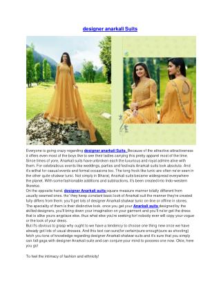 Designer Anarkali Suits