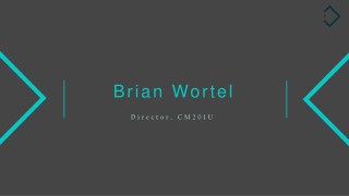 Brian Wortel - Worked as a Director at CM201U