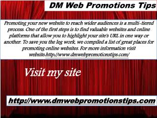 DM Web Promotions Tips