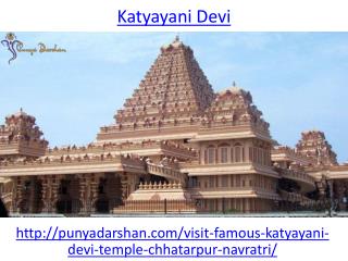 What is the Story behind Katyayani Devi