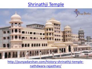 What is the story of Shrinathji Temple