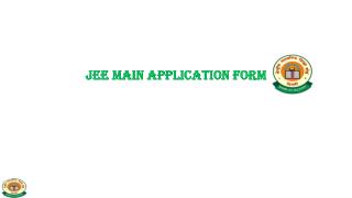 JEE MAIN Application Form