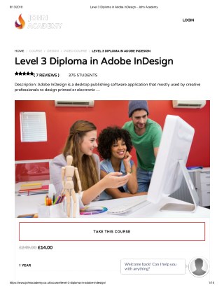 Level 3 Diploma in Adobe InDesign - John Academy