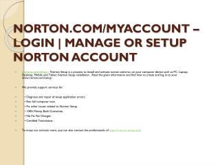 NORTON.COM/SETUP MANAGE ACTIVATE YOUR NORTON