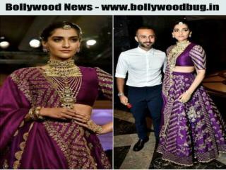 SONAM KAPOOR IS A BLUSHING BRIDE ON THE RAMP, HUSBAND ANAND AHUJA CANâ€™T LET GO OF HER DUPATTA