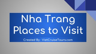 Nha Trang Places to Visit