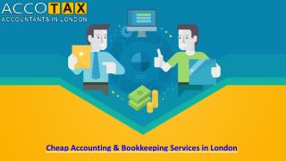 Cheap Accounting & Bookkeeping Services in London
