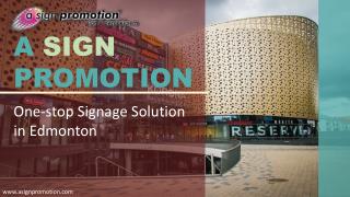 A sign promotion materials &amp; services