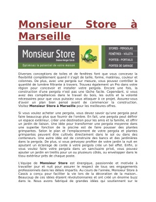 Monsieur Store Ã  Marseille