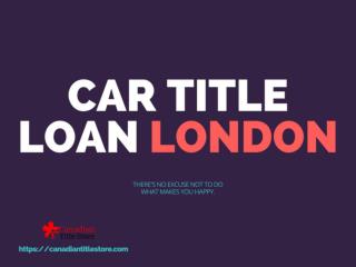 Car title loans London
