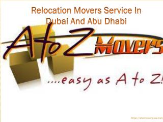 Relocation Movers Service in Dubai and Abu Dhabi