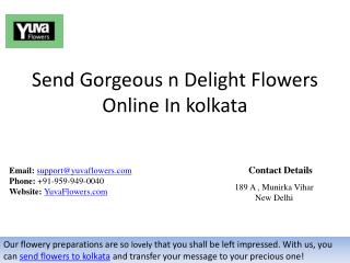 Send Gorgeous n Delight Flowers Online In kolkata