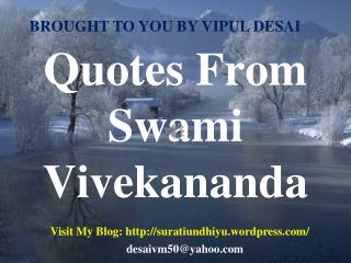 Quotes From Swami Vivekananda