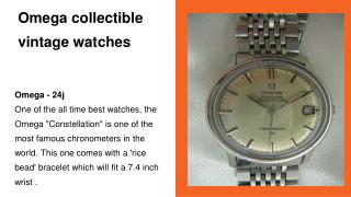 Omega collectible vintage watches