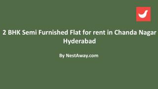 Flat for rent in Chanda Nagar Hyderabad without brokerage