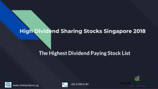 High dividend sharing stocks singapore 2018