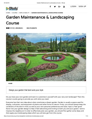 Garden Maintenance & Landscaping Course - istudy