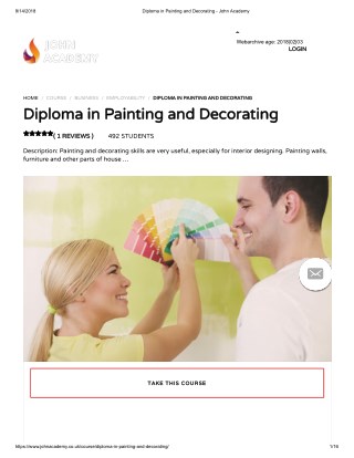 Diploma in Painting and Decorating - John Academy