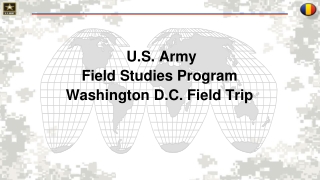 U.S. Army Field Studies Program Washington D.C. Field Trip