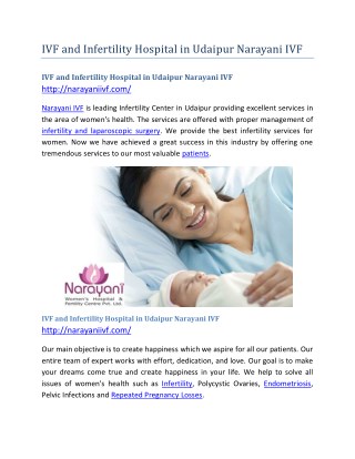 IVF and Infertility Hospital in Udaipur Narayani IVF
