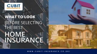 What to Look Before Selecting the Best Home Insurance