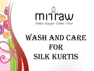 Wash And Care Tips For Short Kurtis