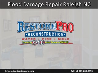 Flood Damage Restoration Wake Forest NC