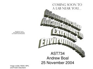 AST734 Andrew Boal 25 November 2004