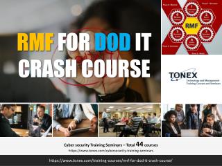RMF for DoD IT Crash Course : Tonex Training
