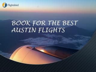 Best Flights Booking From Austin