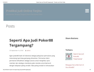 Seperti Apa Judi Poker88 Tergampang?