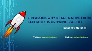 Checkout top 7 Reasons Why React Native is Growing Rapidly