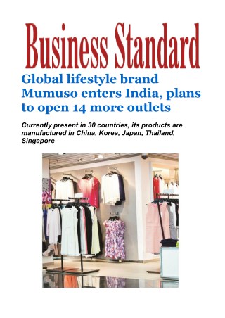 Global lifestyle brand Mumuso enters India, plans to open 14 more outlets