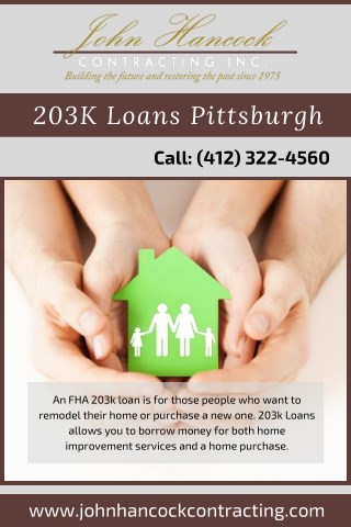 203K Loan Pittsburgh