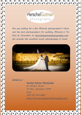 The Best Israel Wedding Photographer