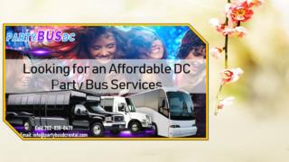Looking for an Affordable DC Party Bus Services