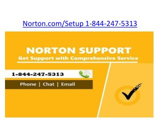 Norton.com/Setup | 1-844-247-5313 | Norton Antivirus Security